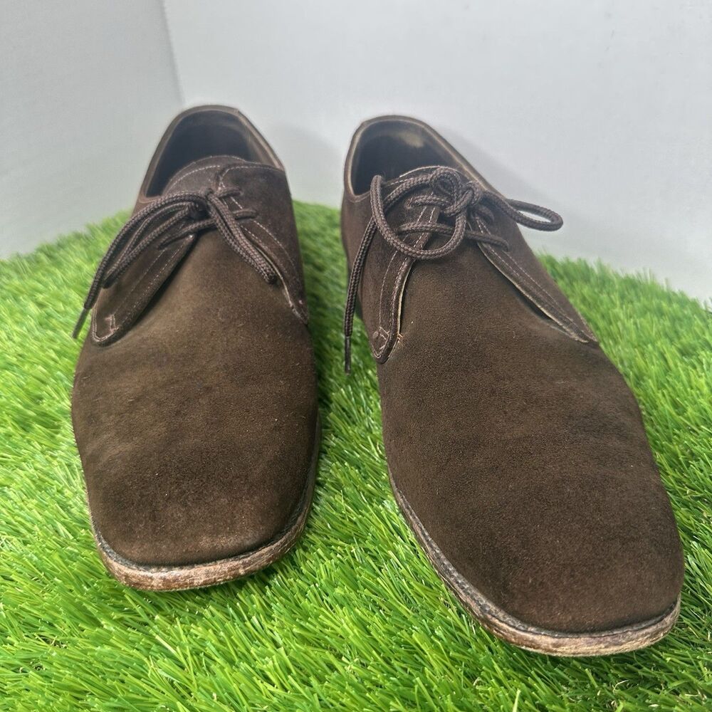 Joseph Cheaney LYDD Vintage Brown Suede Derby Men's Shoes Size UK10/US11/EU 45